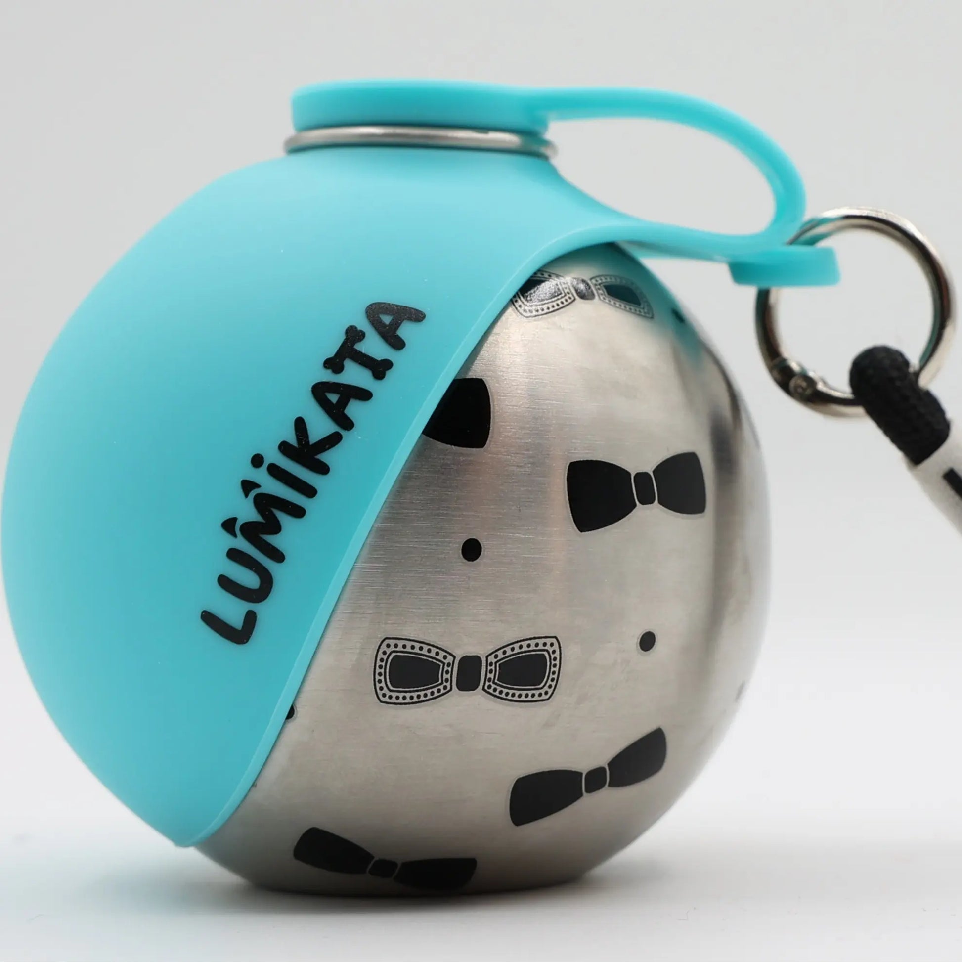 Lumikata 2 in 1 Portable Tumbler for Dogs,Portable Dog Water Ball,10Oz Stainless Steel Dog Water Bottle with Silicone Foldable Bowl, Leak-Proof 2 in 1 Portable Small Dog Water Bottle for Walking