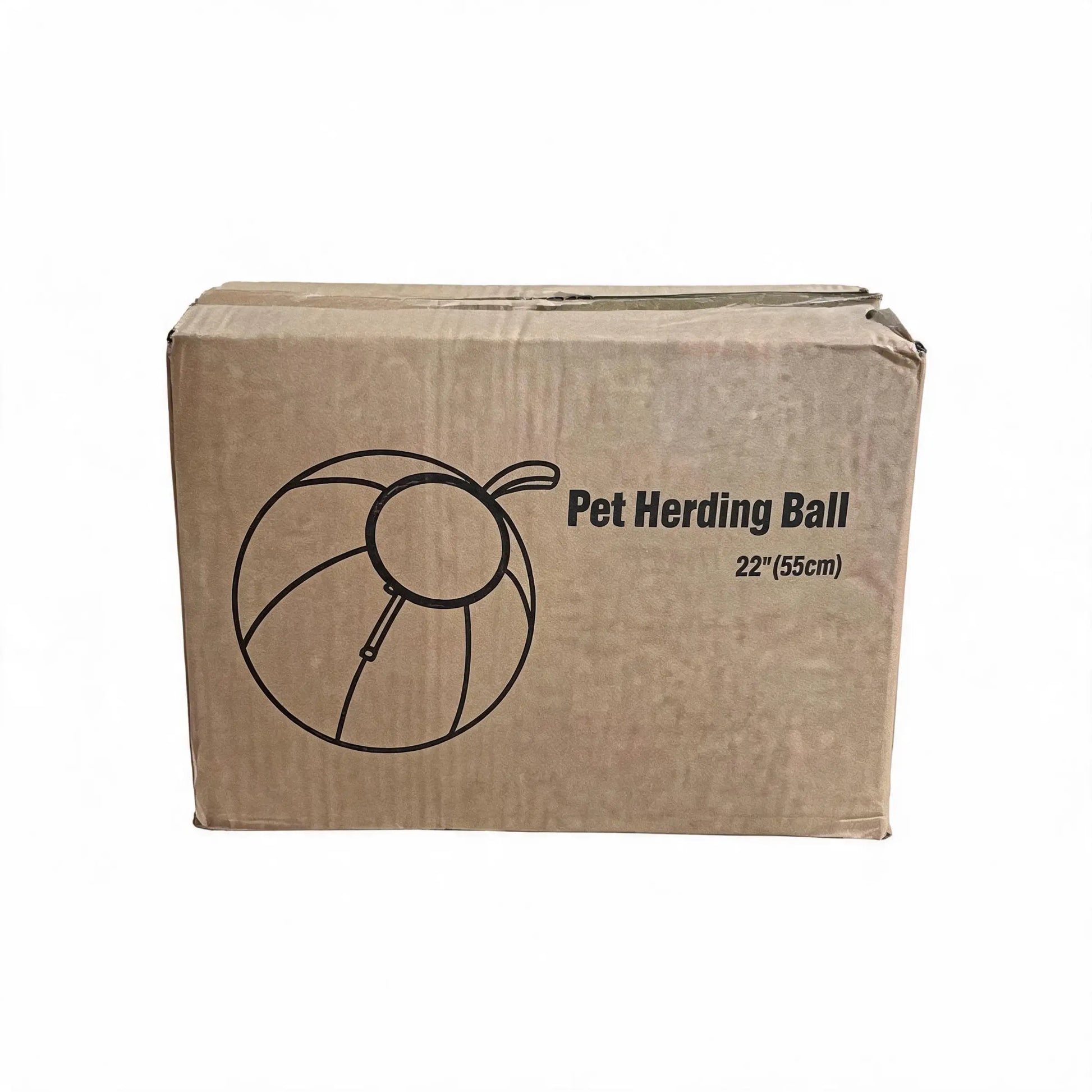 Inflatable Giant Sheep Herding Ball with Handle - Interactive Training Toy for Dogs and Horses, Durable Outdoor Chew Toy