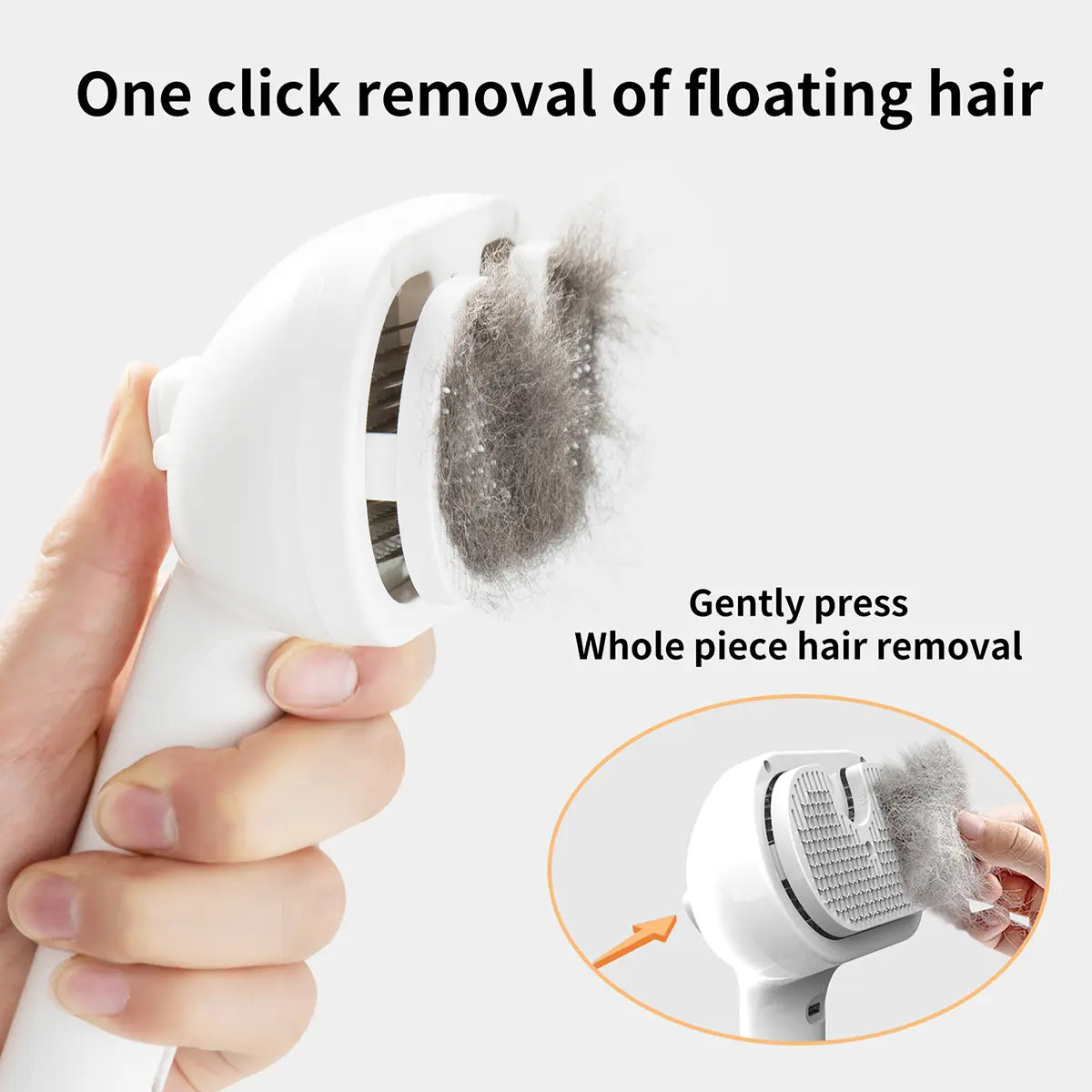 Catpick Professional Pet Spray Hair Removal Comb with One-Button Operation and Odor Removal Features for Cats and Dogs