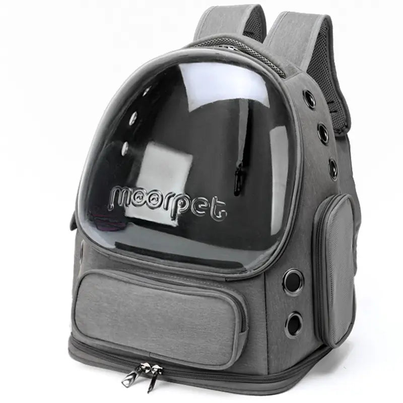 Space Capsule Pet Backpack Carrier - Breathable Mesh Design with Bubble Window, Portable Carrier for Cats and Dogs, Ideal for Travel, Hiking, and Everyday Use