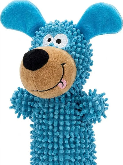 Interactive Squeaky Plush Dog Toy, Cute Puppy Shape Chew Toy for Small and Medium Dogs, Soft Pet Toy for Play, Fetch and Teething