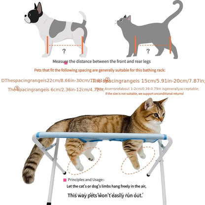 Pet Grooming Hammock, Cat & Dog Nail Clipper Stand, Suitable for Small to Large Breeds, Indoor Hair Trimming, Ear Cleaning