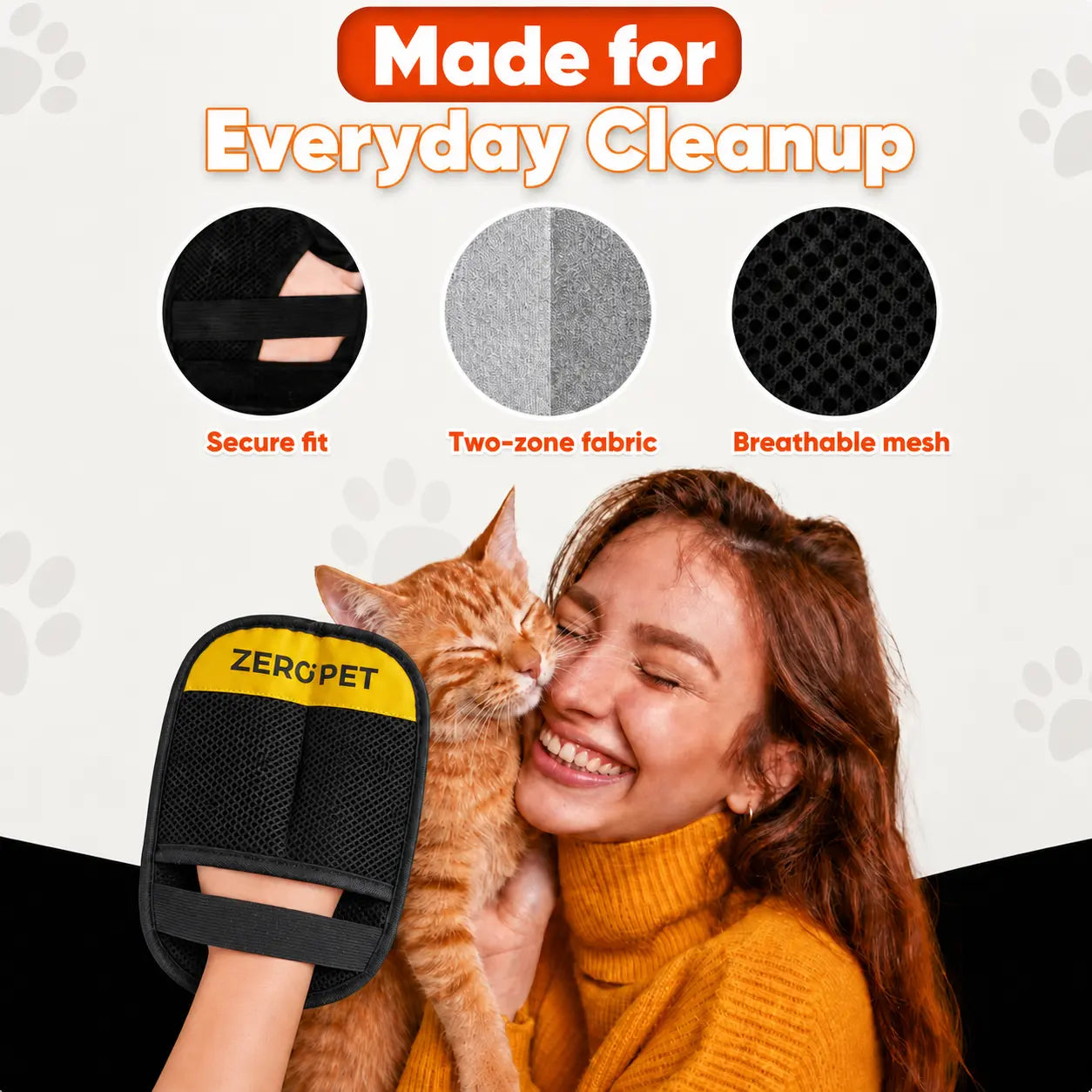Upgraded Reusable Pet Hair Remover Mitt for Couches, Furniture, Carpets & Car Seats #Summervibes