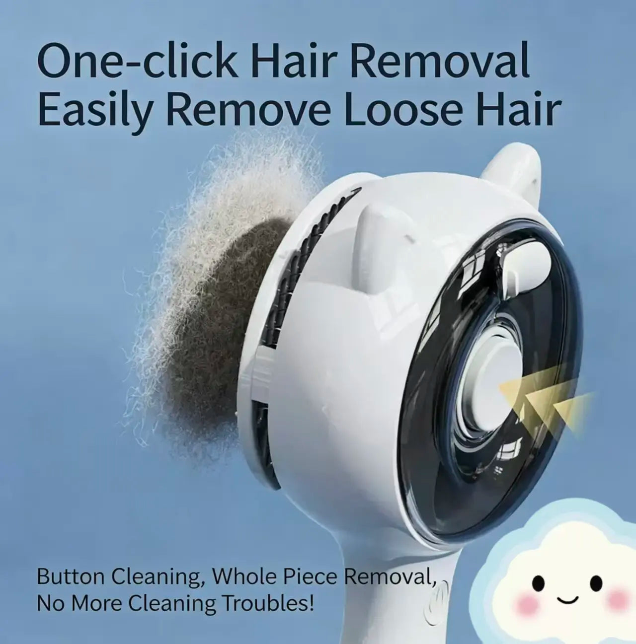 Pet Deshedding Spray Brush for Cats/Dogs - Stainless Steel Slicker Grooming Tool, 1-Button Hair Removal, Adjustable Steam Mist Settings, Moisturizing, Gentle on Skin, Universal Fit Grooming Accessory for Pet Lovers, Grooming Tools, Deshedding Tool