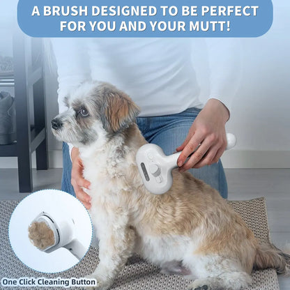 Catpick Professional Pet Spray Hair Removal Comb with One-Button Operation and Odor Removal Features for Cats and Dogs