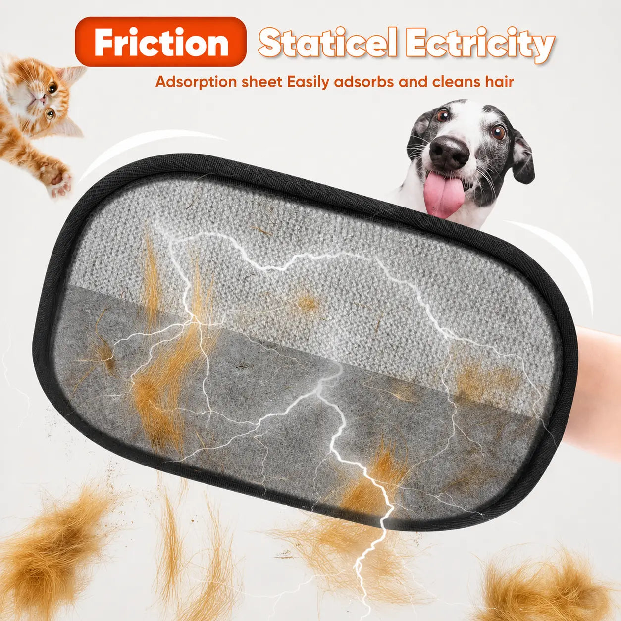 Upgraded Reusable Pet Hair Remover Mitt for Couches, Furniture, Carpets & Car Seats #Summervibes
