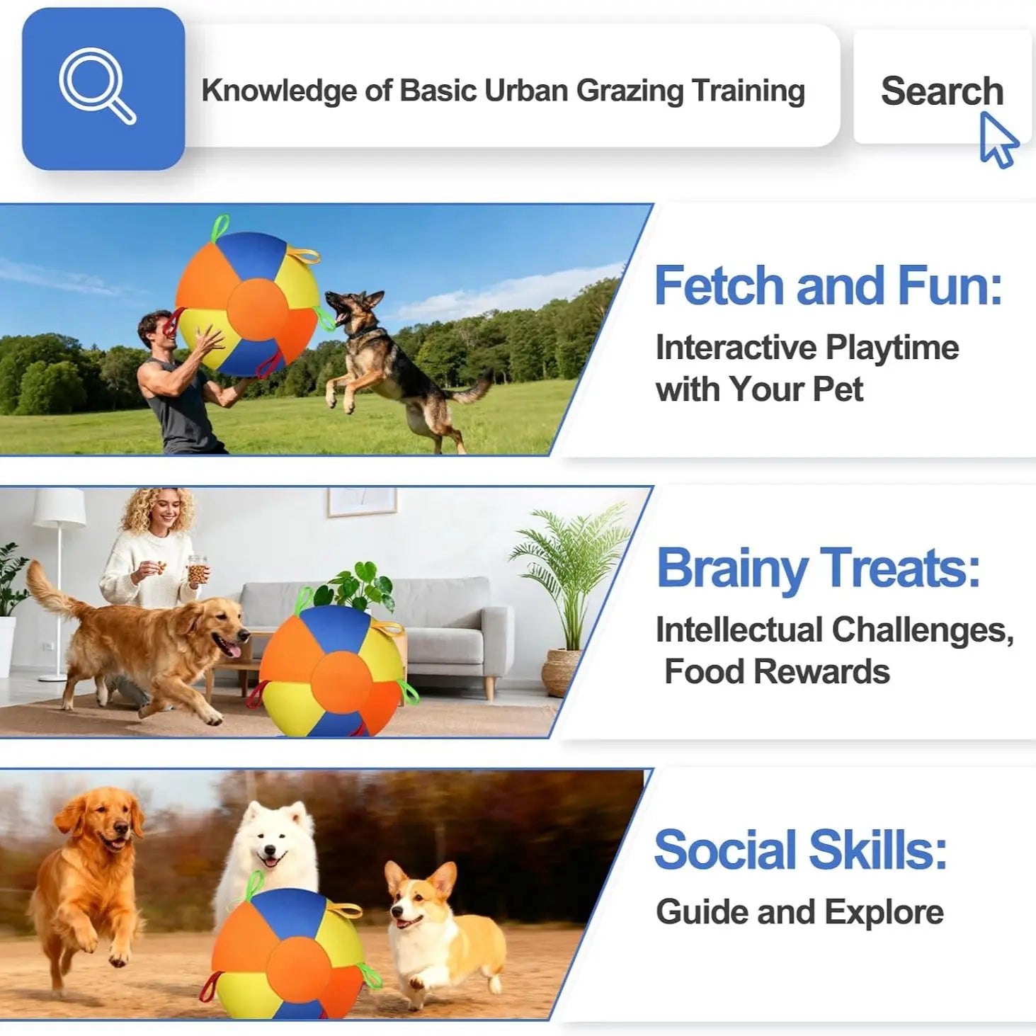 Inflatable Giant Sheep Herding Ball with Handle - Interactive Training Toy for Dogs and Horses, Durable Outdoor Chew Toy