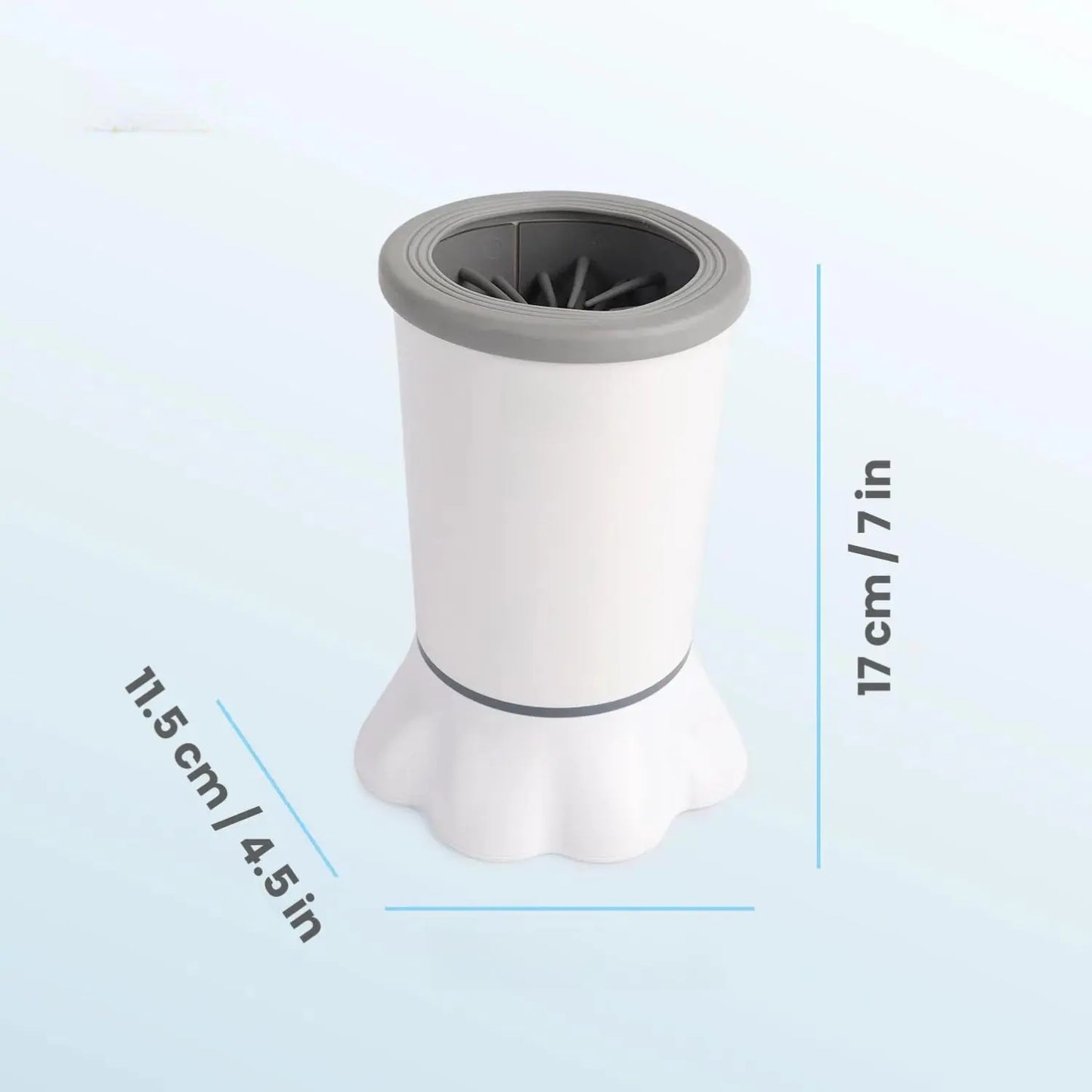 Automatic Dog Paw Cleaner - Electric Paw Washer with Portable Design, Mud Cleaning Station, Soft Silicone Brush, Two Speed Settings, and Suction Cup Base