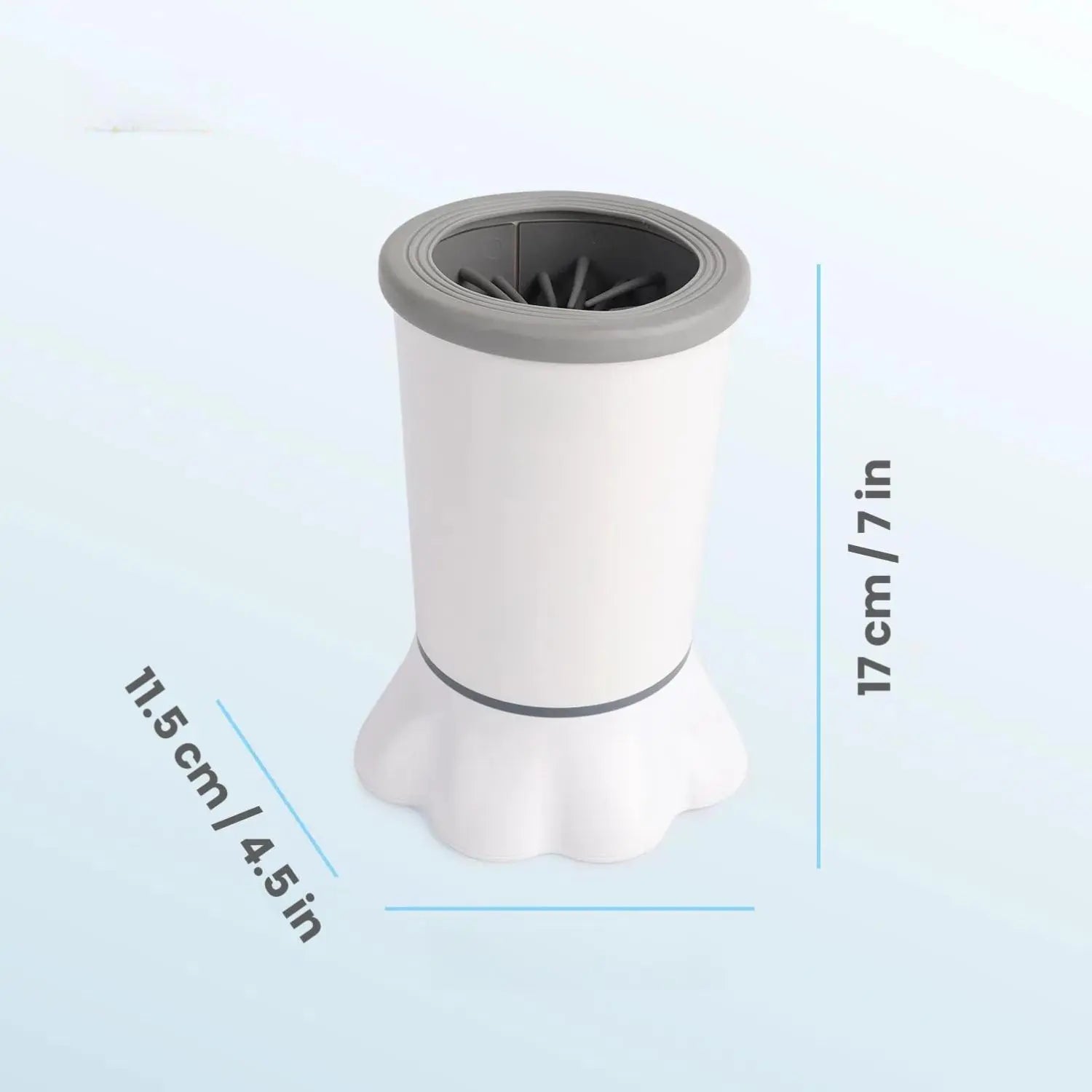 Automatic Dog Paw Cleaner - Electric Paw Washer with Portable Design, Mud Cleaning Station, Soft Silicone Brush, Two Speed Settings, and Suction Cup Base